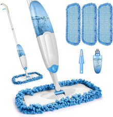 Sprühwischer Bodenwischer mit 435ml Wassertank und 3 waschbaren Pads