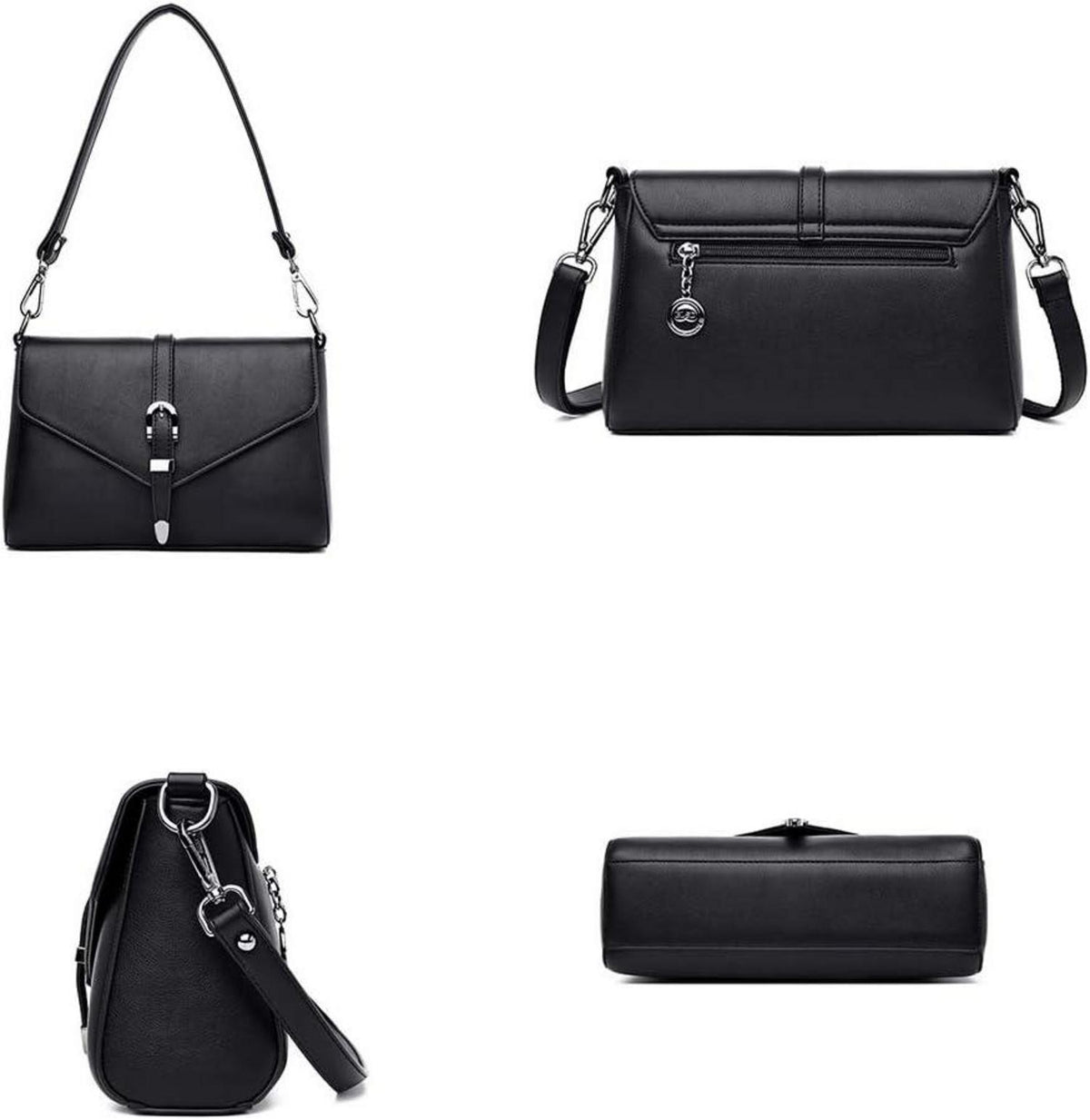 Coolives Damen Umhängetasche PU-Leder Schultertasche Elegant Handtasche EINWEG