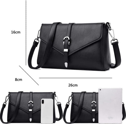 Umhängetasche aus PU-Leder Damen Elegant Handtasche Tasche