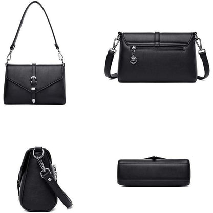 Kleine Umhängetasche aus PU-Leder Elegant Handtasche für