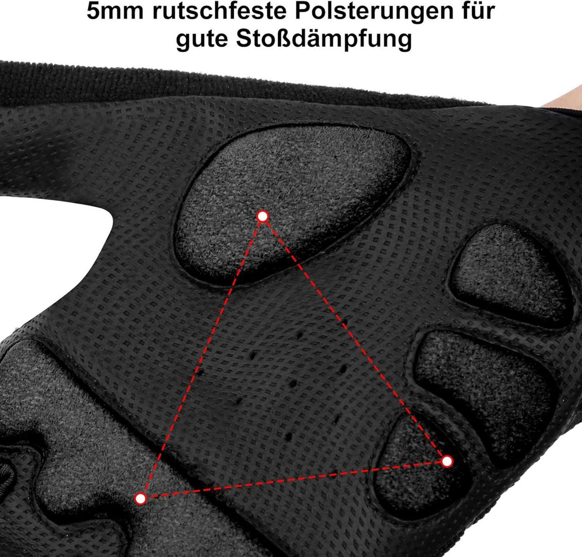 Cevapro Fahrradhandschuhe Herren Damen Mountainbike Gel Radsport Fitness M