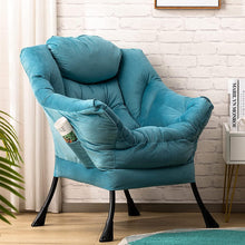 Ohrensessel Samt Blau – Bequemer Relaxsessel für Wohnzimmer