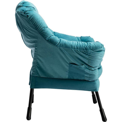 Ohrensessel Samt Blau – Bequemer Relaxsessel für Wohnzimmer