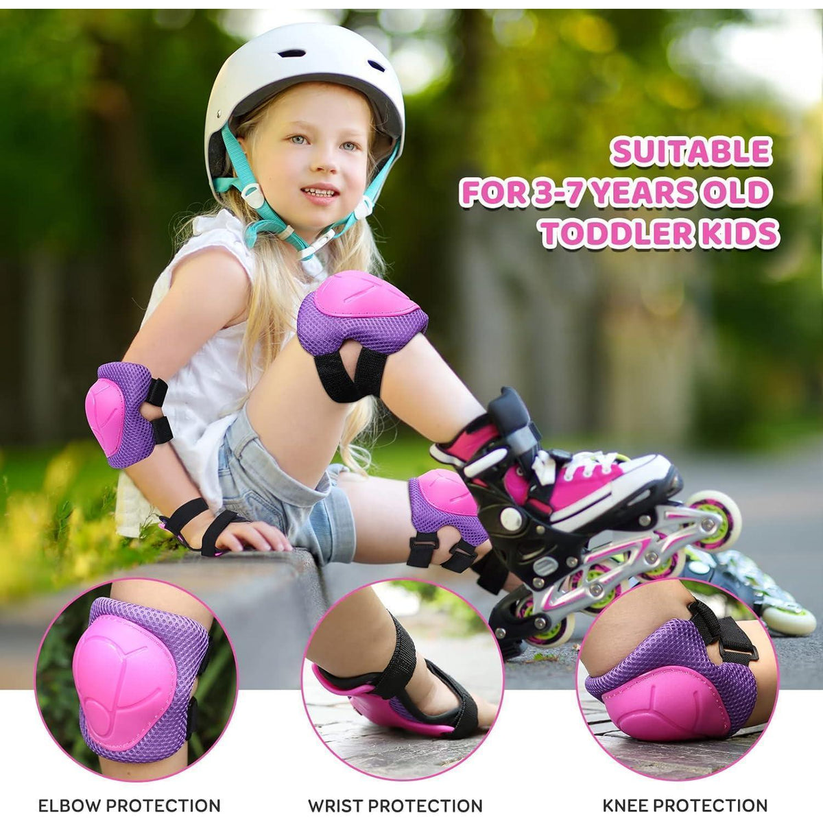 Schonerset Kinder 6-in-1 Rosa/Lila für 3-7 Jahre