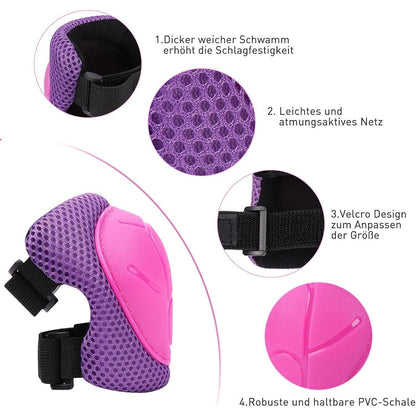 Schonerset Kinder 6-in-1 Rosa/Lila für 3-7 Jahre