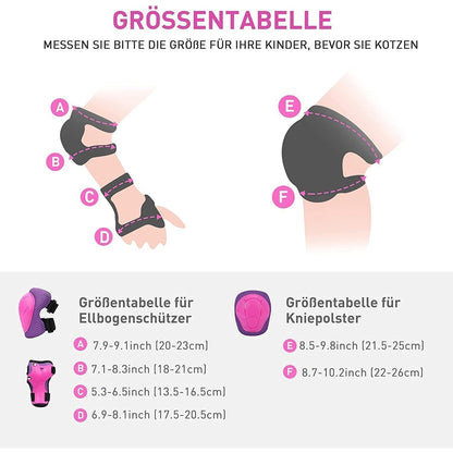 Schonerset Kinder 6-in-1 Rosa/Lila für 3-7 Jahre
