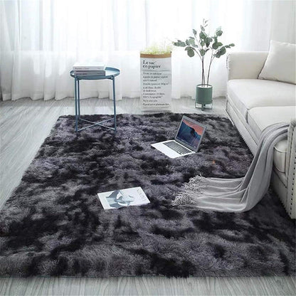 Flauschiger Dunkelgrauer Shaggy Teppich 60 x 120 cm