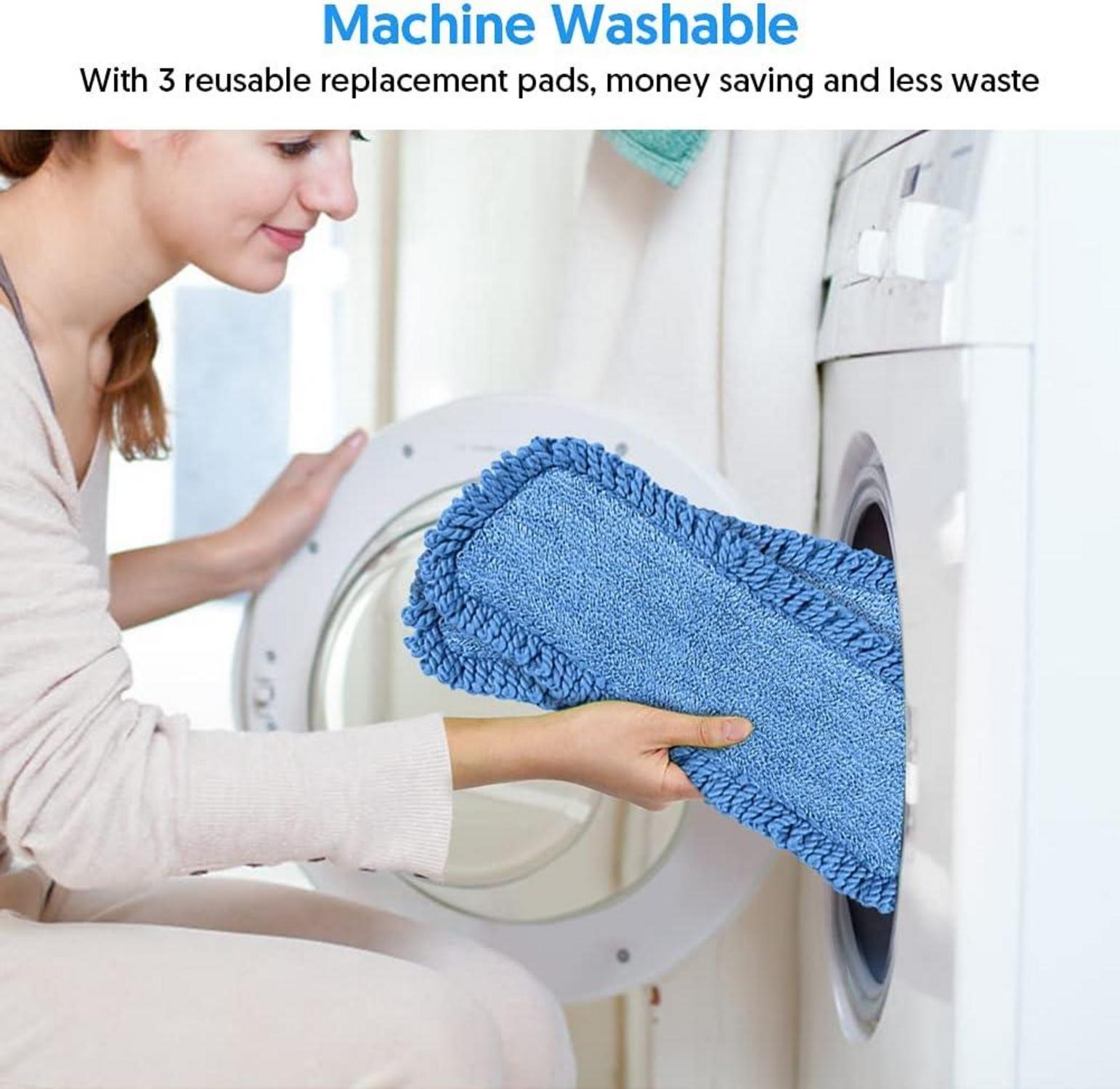 Sprühwischer Bodenwischer 410ml Wassertank Trocken-Nassmopp 3 Mikrofaser Pads