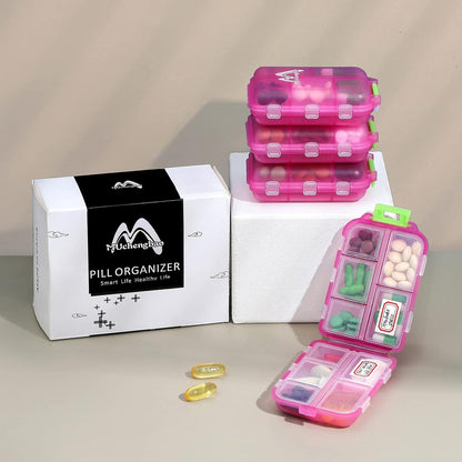 Tablettenbox 7 Tage Pillendose 10 Fächer Medikamentenbox Reiseetui Muchengbao