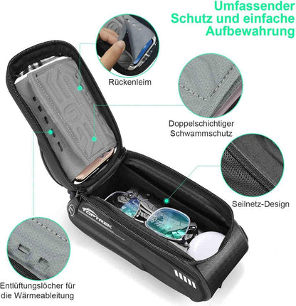 Fahrradtasche Rahmen Wasserdicht Handytasche Fluoreszierendes Design