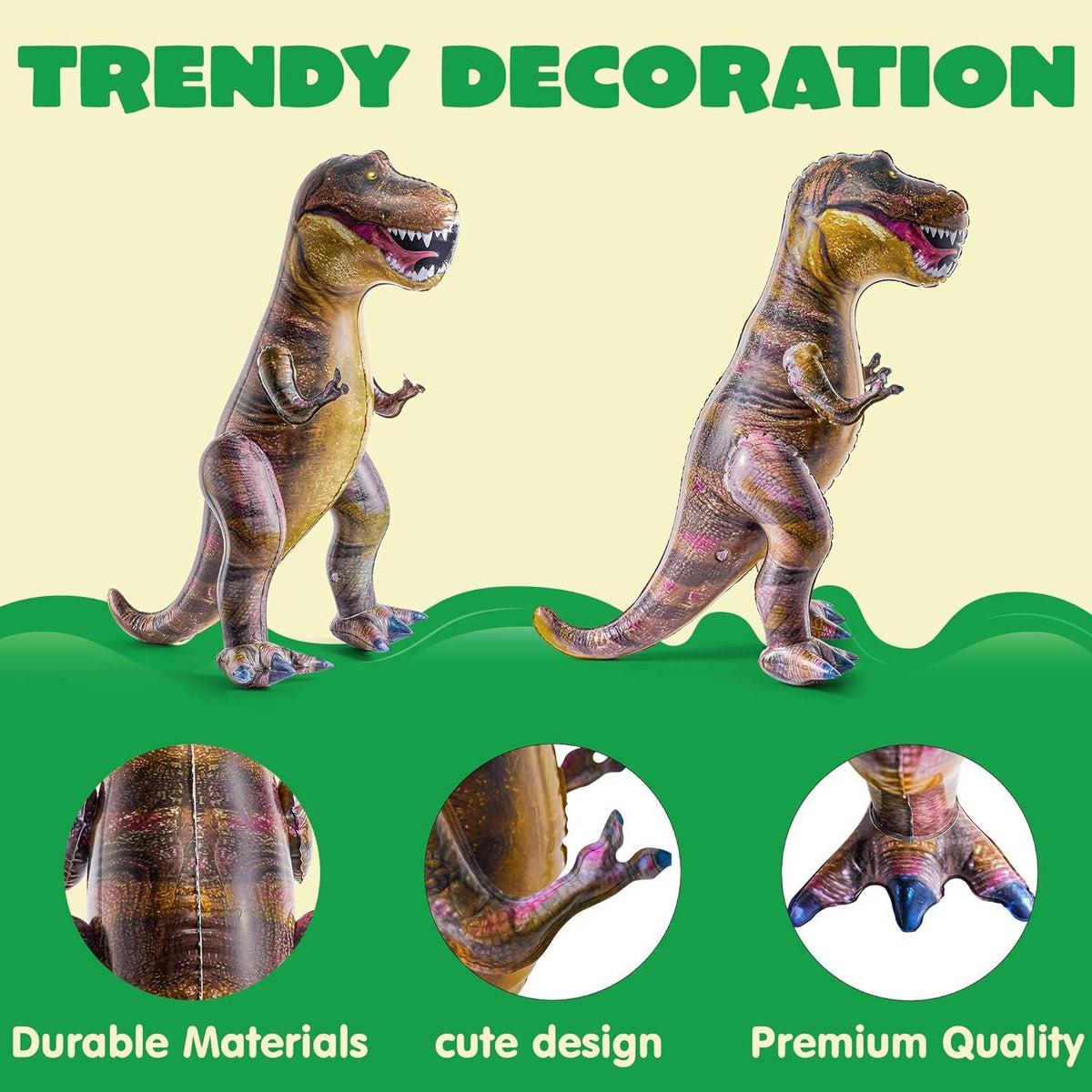 Aufblasbarer T-Rex Dinosaurier 76,2 cm für Party Dekorationen und