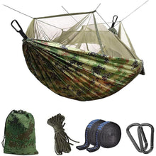 Camping Hängematte mit Moskitonetz und Tragetasche