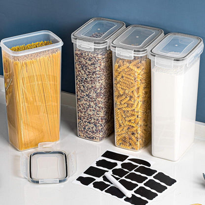 Vorratsdosen Set 4 Stück 2.8L Müsli Schüttdose luftdicht & stapelbar