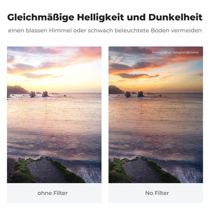 58mm K&F Concept Nano-X Soft GND8 ND0,9 Grauverlaufsfilter
