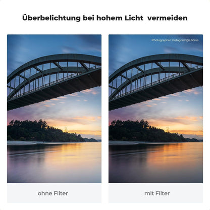 58mm K&F Concept Nano-X Soft GND8 ND0,9 Grauverlaufsfilter