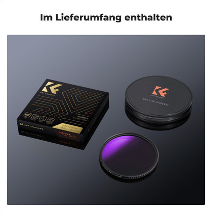 58mm K&F Concept Nano-X Soft GND8 ND0,9 Grauverlaufsfilter