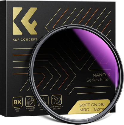 58mm Soft GND8 Grauverlaufsfilter ND0,9 (12,5%) Nano-X Optik