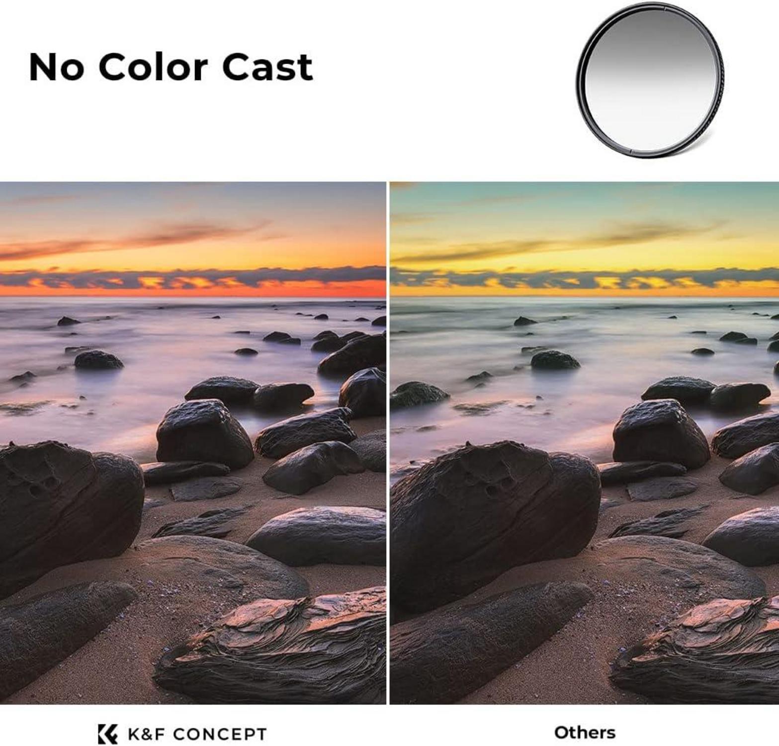 58mm Soft GND8 Verlaufsfilter ND0,9 Optisches Glas