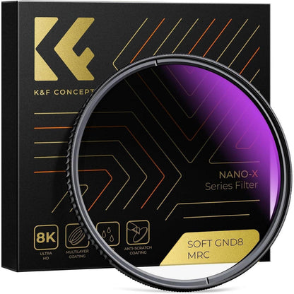 77mm K&F Concept Nano-X GND8 ND0,9 Grauverlaufsfilter