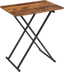 Klappbarer Beistelltisch Verstellbare Höhe Industriestil 60x40x60 cm