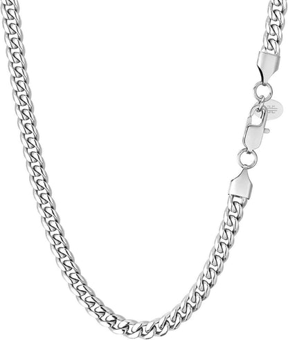 Panzerkette Edelstahl 18K Gold Vergoldet Cuban Link Chains 6mm