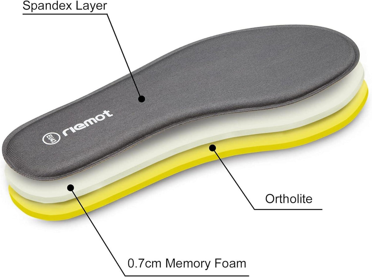 Memory Foam Einlegesohlen - Weiche Schuheinlagen für Damen Herren, Sport, Alltag - Gr.36-47