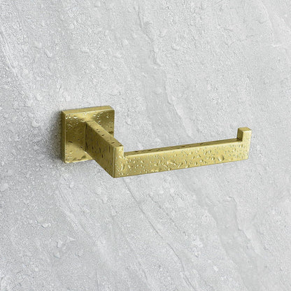 Toilettenpapierhalter Messing Gebürstet mit Bohren Quadratisch