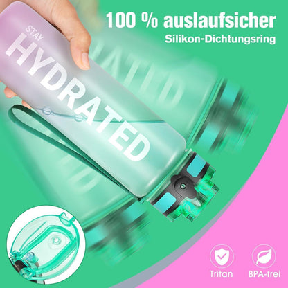 Sahara Sailor Trinkflasche BPA-frei Sport Wasserflasche 1L