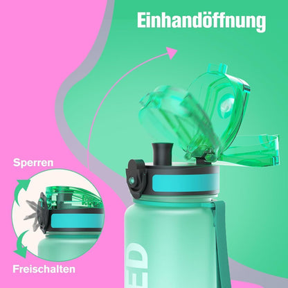 Sahara Sailor Trinkflasche BPA-frei Sport Wasserflasche 1L