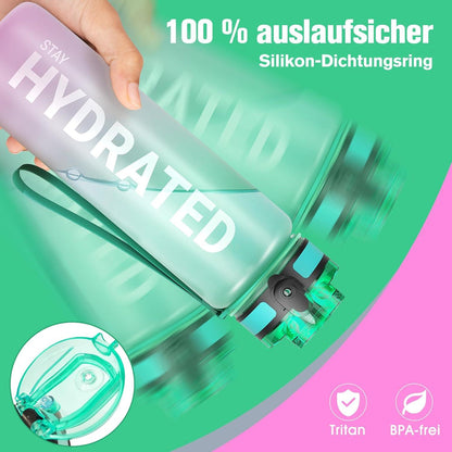 Sahara Sailor Trinkflasche BPA-frei Sport Wasserflasche 1L