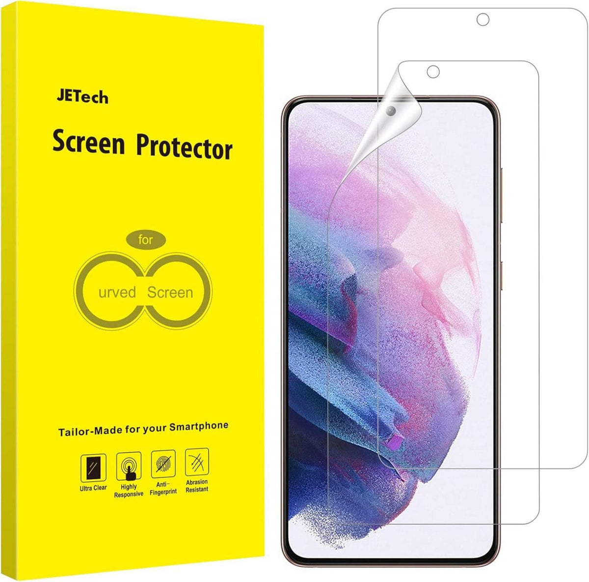 Displayschutzfolie für Samsung Galaxy S21+ Schutzfolie 2er Set