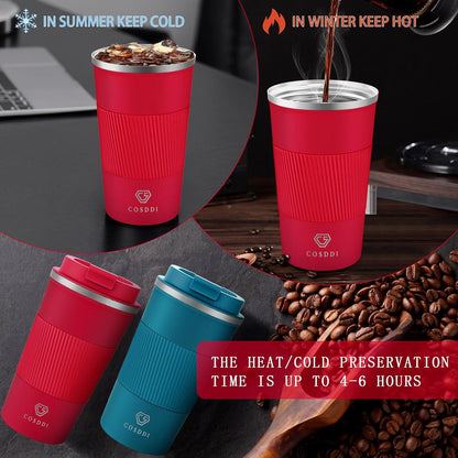 CS COSDDI Isolierbecher Edelstahl 510ml Vakuum Reisebecher