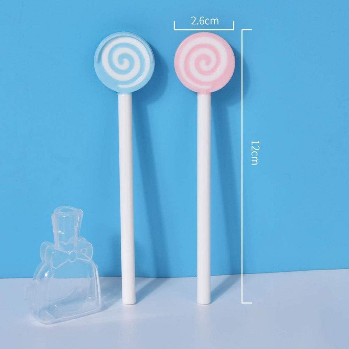 Lutscher Zungenreiniger Kinder Rosa Himmelblau 2er-Pack