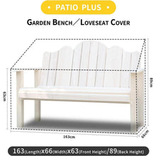 Gartenbank Abdeckung 3 Sitzer wasserdicht grün 163x66x63/89cm