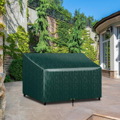Gartenbank Abdeckung 3 Sitzer wasserdicht grün 163x66x63/89cm