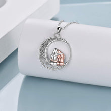 Schwester-Halskette 925 Sterling Silber Anhänger Keltischer