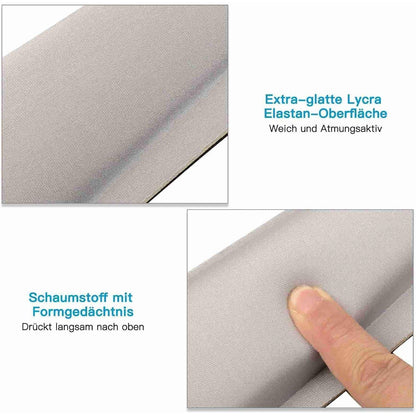 Ergonomisches Mauspad & Tastatur-Handgelenkstütze Set Grau