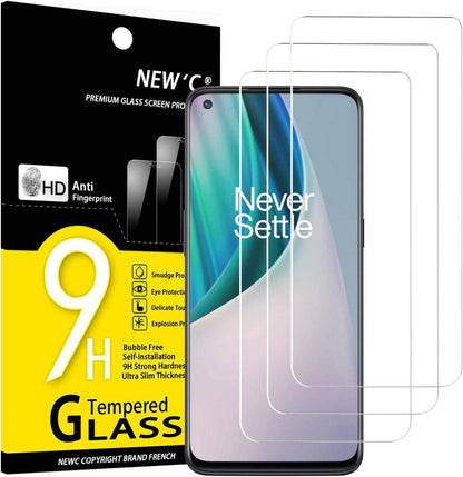 Panzer Schutz Glas für OnePlus Nord N10 5G, 3 Stück