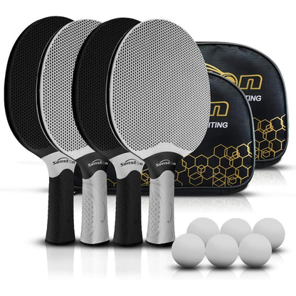 Senston Tischtennisschläger Set mit Bällen und