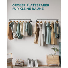 OROPY Industrieller Stil Rohr-Kleidergestell 2er Set Schwarz