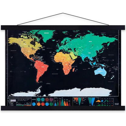 Magnetische Posterleiste Holz 140cm Schwarz