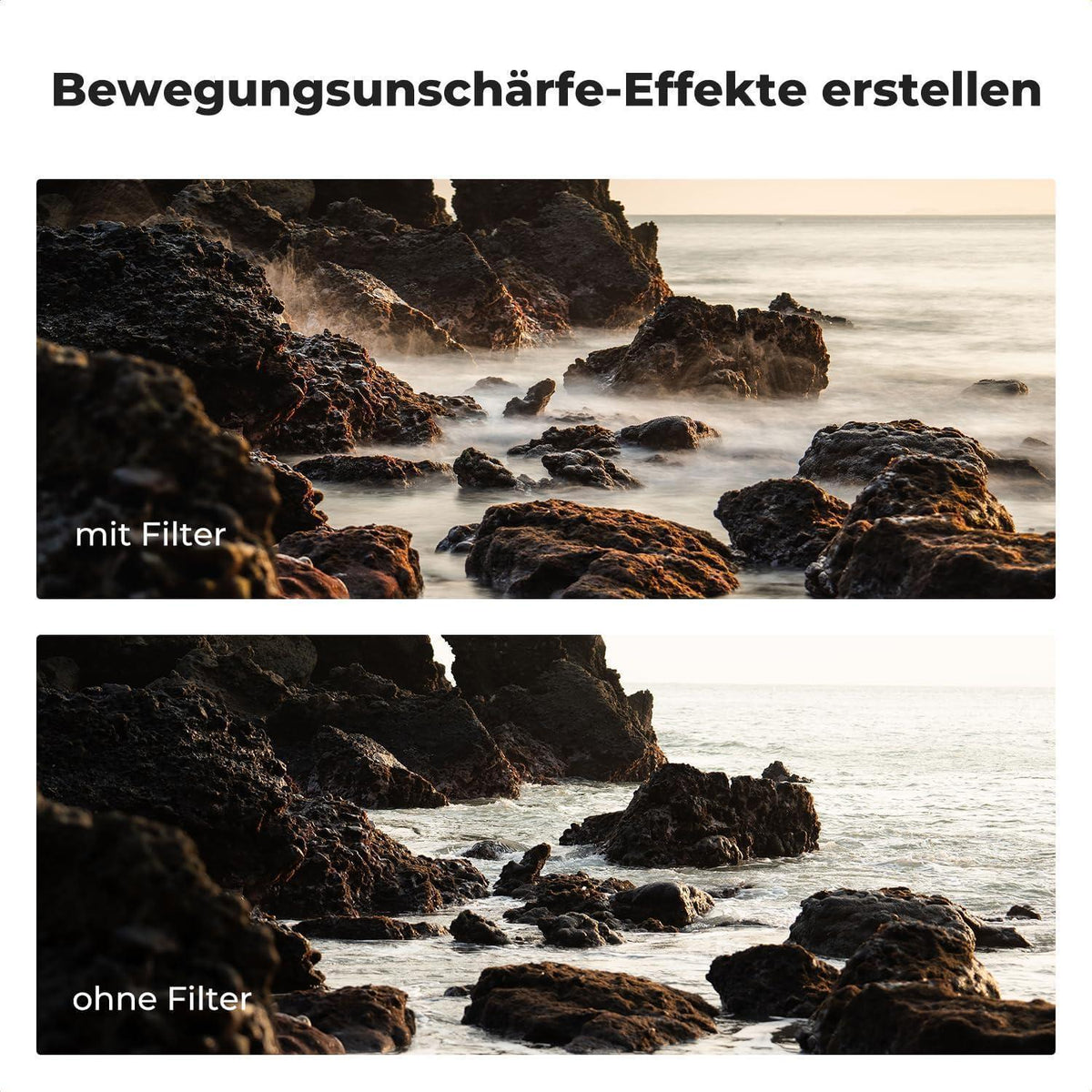 Variabler ND-Filter 52mm ND2-400 mit Hebel und Tasche