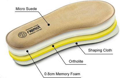 Memory Foam Einlegesohlen Damen Herren - Weiche Schuheinlagen für Schuhe Sneaker Stiefel - Sport Freizeit - Gr.36-47