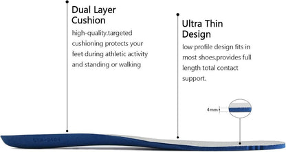 Memory Foam Einlegesohlen für Damen Herren - Weiche Schuheinlagen für Schuhe Sneaker Stiefel