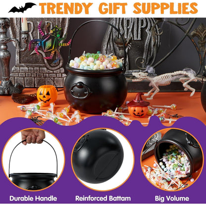 JOYIN Großer schwarzer Halloween-Kessel 19,1 cm