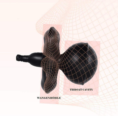 Aufblasbarer Mundknebel mit Silikon-Knebel - BDSM SM Bondage