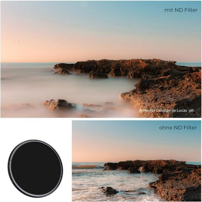 39mm Variabler ND2-400 Slim Graufilter für Langzeitbelichtung