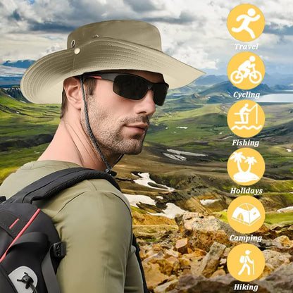Sonnenhut Herren Fischerhut Safarihut Buschhut UV Schutz