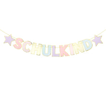 Schulkind Girlande Pastell Einschulung Banner Hänge Deko