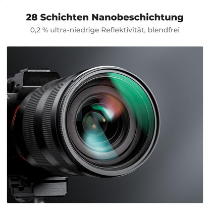 K&F Concept Nano-X 1/8 Black-Mist Filter 67mm Optisches Glas